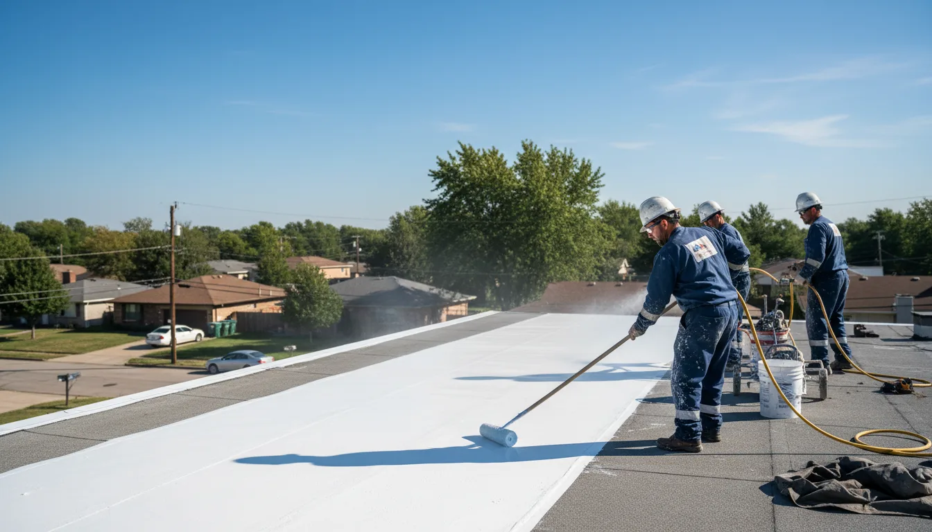 Commercial roof coating in Battery Park, VA near me